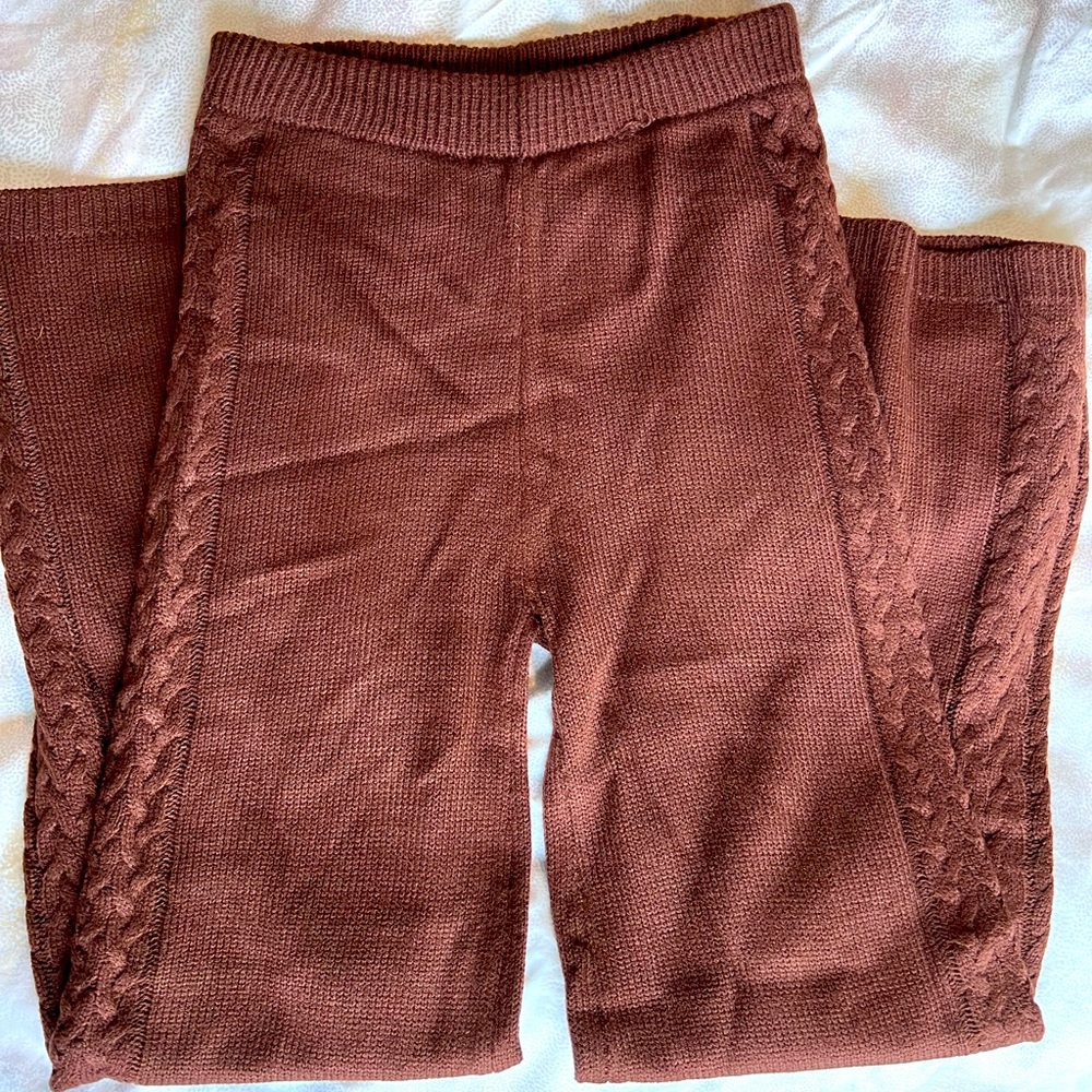 Knit Bell Bottom Pants